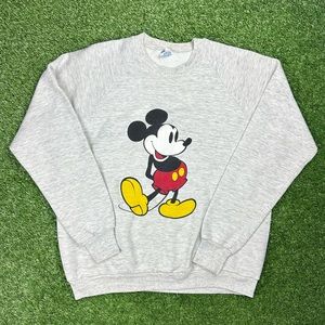 Vintage Disney Mickey heather gray crewneck